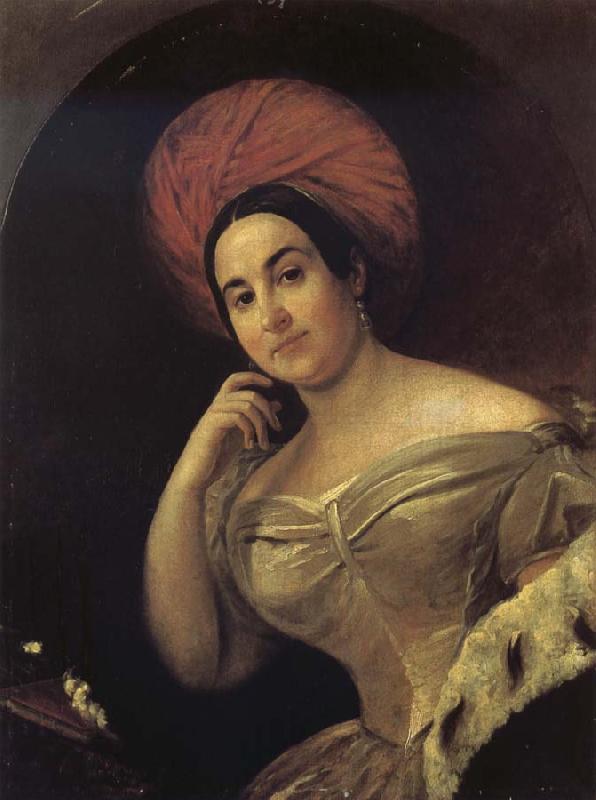 Karl Briullov Portrait of Yekaterina Semionova France oil painting art
